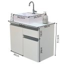 Ver imagem 5 de Balcão Gabinete Banheiro Parma com Cuba 100% Mdf - 60cm