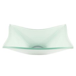 Kit: Cuba de vidro Retangular Branca + Torneira Link Alta + Válvula - 4 Kit: Cuba de vidro Retangular Branca + Torneira Link Alta + Válvula - 4