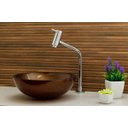 Ver imagem 3 de Kit: Cuba Redonda 35 Cm Marrom + Torneira Link Alta + Válvula Click