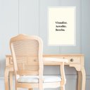 Ver imagem 1 de Quadro Lei da Atração - Reprogramação Mental 24x18cm:moldura Branca