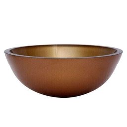 Cuba de Vidro para Banheiros e Lavabos 35cm - Bronze - 1