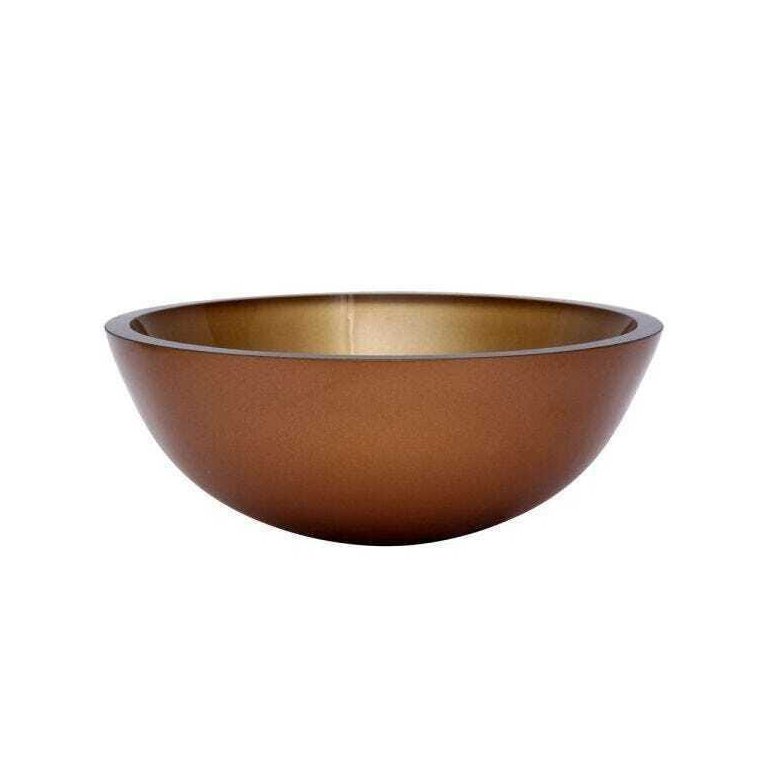 Cuba de Vidro para Banheiros e Lavabos 35cm - Bronze