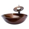 Cuba de Vidro para Banheiros e Lavabos 42 Cm - Marrom - 3