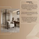 Ver mais imagens de Poltrona Curva Orgânica Moderna Linho Bege Sintético Cinza Clinicas Sala Quarto Recepção Escritório