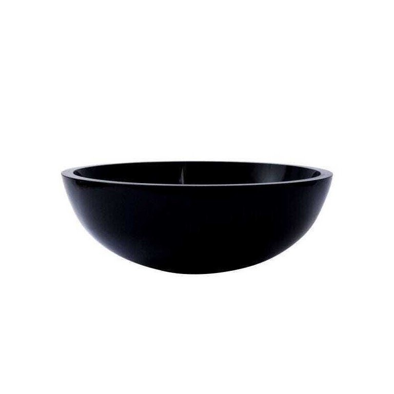 Cuba de Vidro para Banheiros e Lavabos 35 Cm - Preto