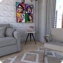 Ver imagem 2 de Mesinha Lateral De Canto Para Sala e Quarto Redonda P.B