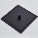 Ver imagem 3 de Ducha Chuveiro Slim 20x20 Preto Fosco com Braço 36cm