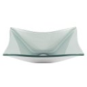 Ver imagem 4 de Kit: Cuba de vidro Retangular Prata + Torneira Link Alta + Válvula