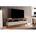 Ver imagem 2 de Rack para Sala de TV 65" Retro 2 Gavetas Vivare Wood 1.6 Anto:OffWhite/Freijó