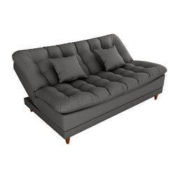 Sofá Cama Duda Linho Linho Chumbo Matrix Sala Premium Original Linho 3 Lugares - 3