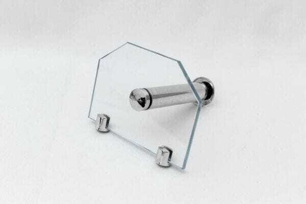 Kit Acessórios de Banheiro em Vidro 8mm Retangular Incolor - 4