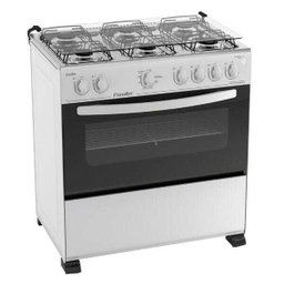 Fogão Caribe Piso 6 Bocas Branco Esmaltec Bivolt 104002108 - 1 Fogão Caribe Piso 6 Bocas Branco Esmaltec Bivolt 104002108 - 1