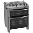 Ver imagem 1 de Fogão Piso Diamante 5 Bocas Inox Duplo Forno Esmaltec 127V 0104001281