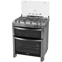 Ver imagem 3 de Fogão Piso Diamante 5 Bocas Inox Duplo Forno Esmaltec 127V 0104001281