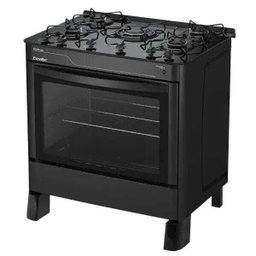 Fogão Agata Glass Piso 5 Bocas Preto Esmaltec Bivolt - 3