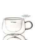 Ver imagem 4 de Jogo 6 Xícaras Chá com Alça 200ml Parede Dupla Bugatti