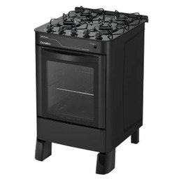 Fogão Ágata Glass Piso 4 Bocas Preto Esmaltec Bivolt 104002092 - 2