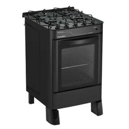 Fogão Ágata Glass Piso 4 Bocas Preto Esmaltec Bivolt 104002092 - 3