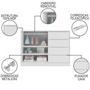Ver imagem 3 de Cômoda Infantil 2 Portas e 4 Gavetas Pérola Branco - Phoenix