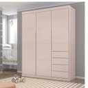 Ver imagem 1 de Guarda-Roupa Infantil Diamante 3 Portas Phoenix Cor Rose
