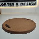 Ver imagem 4 de Bandeja Decorativa Redonda 40cm MDF 15mm