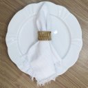 Ver imagem 2 de Jogo De 4 Anéis Para Guardanapo Claro