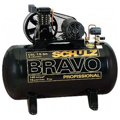 Compressor de ar Bravo 15 Pés 100 Litros Trifásico 220/380V