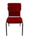 Ver imagem 4 de 03 Cadeiras Empilhável para Igrejas Evangélicas Linha Church Vermelho