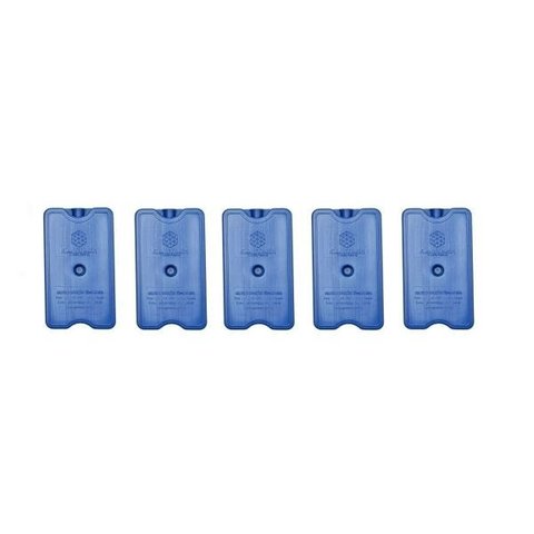 Gelo Artificial Rígido Gelo-x placa Reutilizável 500ml 17x10x3cm Gelotech KIT 5PÇS