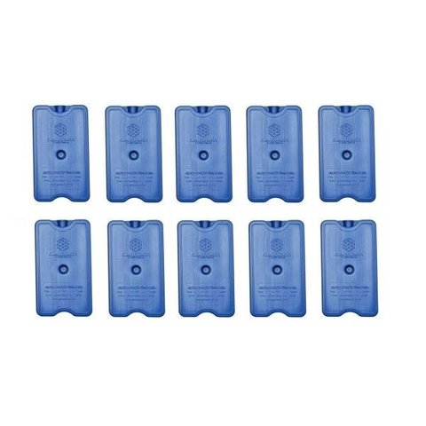 Gelo Artificial Rígido Gelo-x placa Reutilizável 500ml 17x10x3cm Gelotech KIT 10PÇS