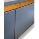 Ver imagem 3 de Balcão Buffet Sala de Jantar Cozinha 3 portas Átria:Azul Petróleo / Imbuia