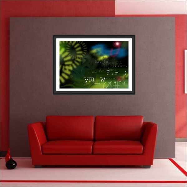 Quadro Decorativo Matemática Licenciaturas Fórmulas Números Salas Decorações Interiores Com Moldura - 4