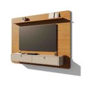 Ver imagem 1 de Painel Arcos para Tv C/detalhes Arredondados Puxadores em Couro:cinamomo Off