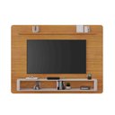 Ver imagem 4 de Painel Arcos para Tv C/detalhes Arredondados Puxadores em Couro:cinamomo Off