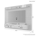Ver imagem 3 de Painel Arcos para Tv C/detalhes Arredondados Puxadores em Couro:cinamomo Off