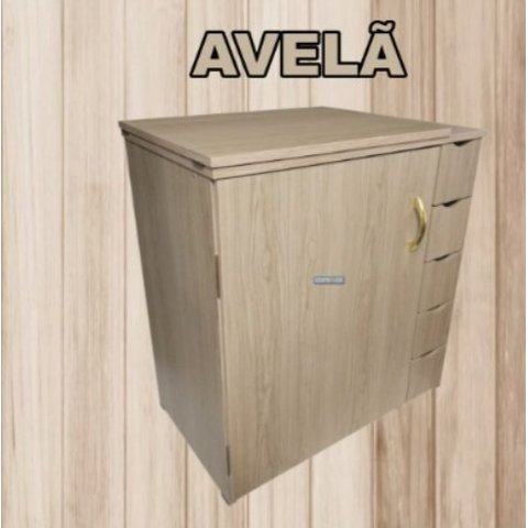 Gabinete C/ 5 Gavetas Máquina de Costura Doméstica Singer