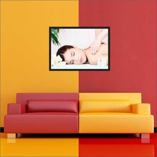 Quadro Decorativo Fisioterapia Massagem Massoterapia Salas Decorações Profissão Com Moldura - 3