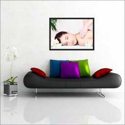 Quadro Decorativo Fisioterapia Massagem Massoterapia Salas Decorações Profissão Com Moldura - 2