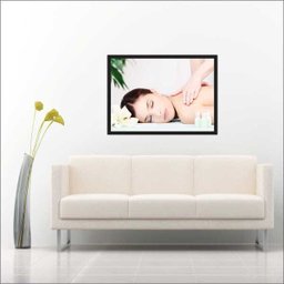 Quadro Decorativo Fisioterapia Massagem Massoterapia Salas Decorações Profissão Com Moldura - 1