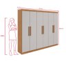 Guarda Roupa Casal 6 Portas Easy Slim - 3