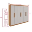Ver imagem 3 de Guarda Roupa Casal 6 Portas Easy Slim