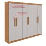 Guarda Roupa Casal 6 Portas Easy Slim - 5