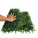 Ver imagem 5 de Kit 4 Placas Folhagem Permanente Samambaia Artificial Decoração de Painel Jardim Vertical Interno