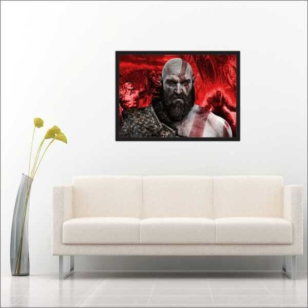 Impressões Decorativas Pintura de Parede em Tela, God of War