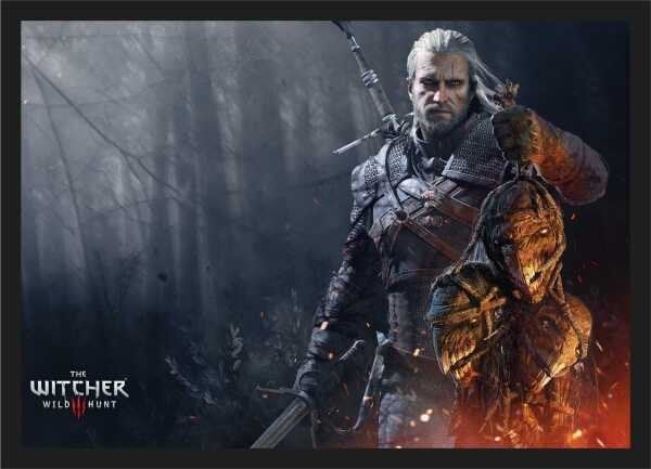 Quadro Decorativo The Witcher Games Salas Decorações Interiores Com Moldura - 1