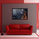 Ver imagem 3 de Quadro Decorativo The Witcher Games Salas Decorações Interiores Com Moldura
