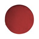 Ver imagem 2 de Puff Decorativa para Sala Thor Base Madeira Maciça Veludo Divini Decor:vermelho
