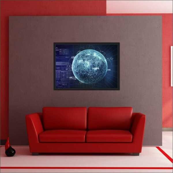 Quadro Decorativo Informática Salas Decorações Interiores Com Moldura - 2