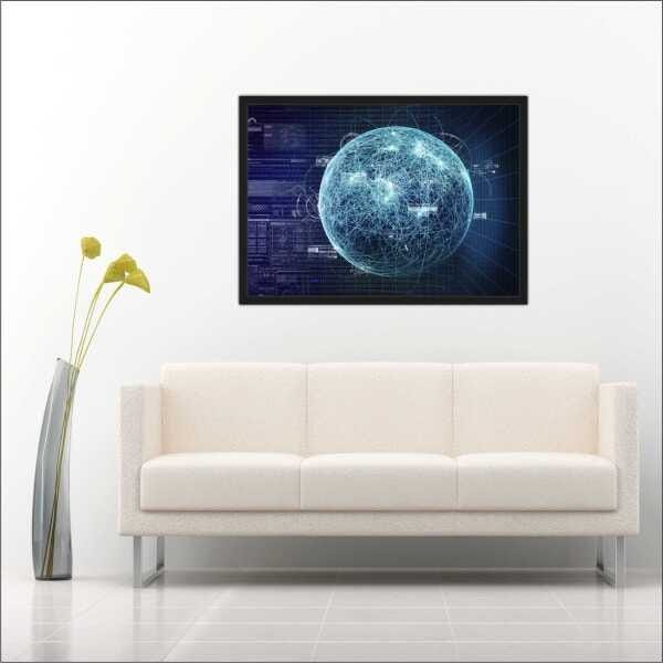 Quadro Decorativo Informática Salas Decorações Interiores Com Moldura - 3