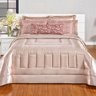 Edredom Casal Padrão Cetim Nude Estampado 7 Peças 2,40m x 2,60m - 1
